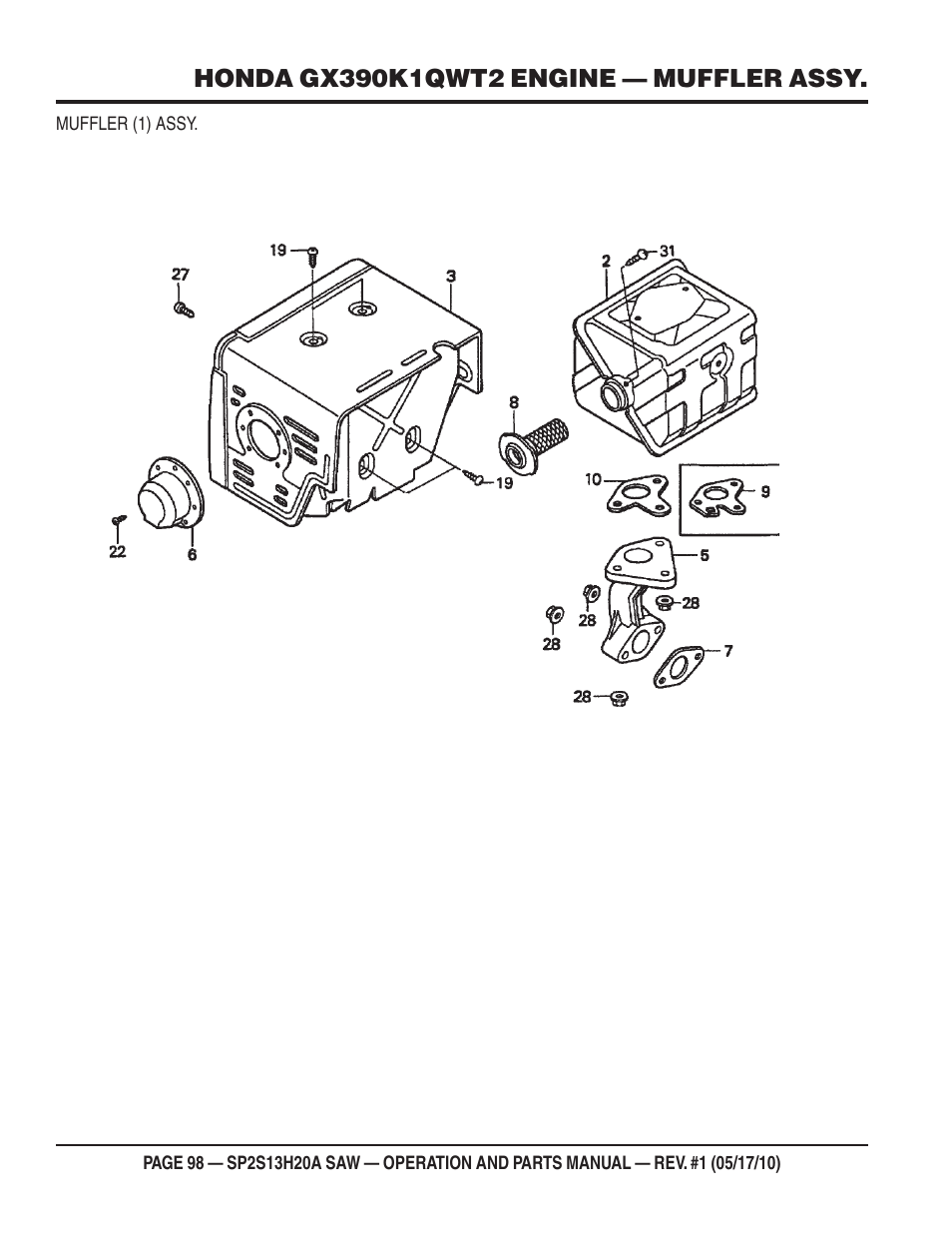 Multiquip SP2S13H20A User Manual | Page 98 / 108