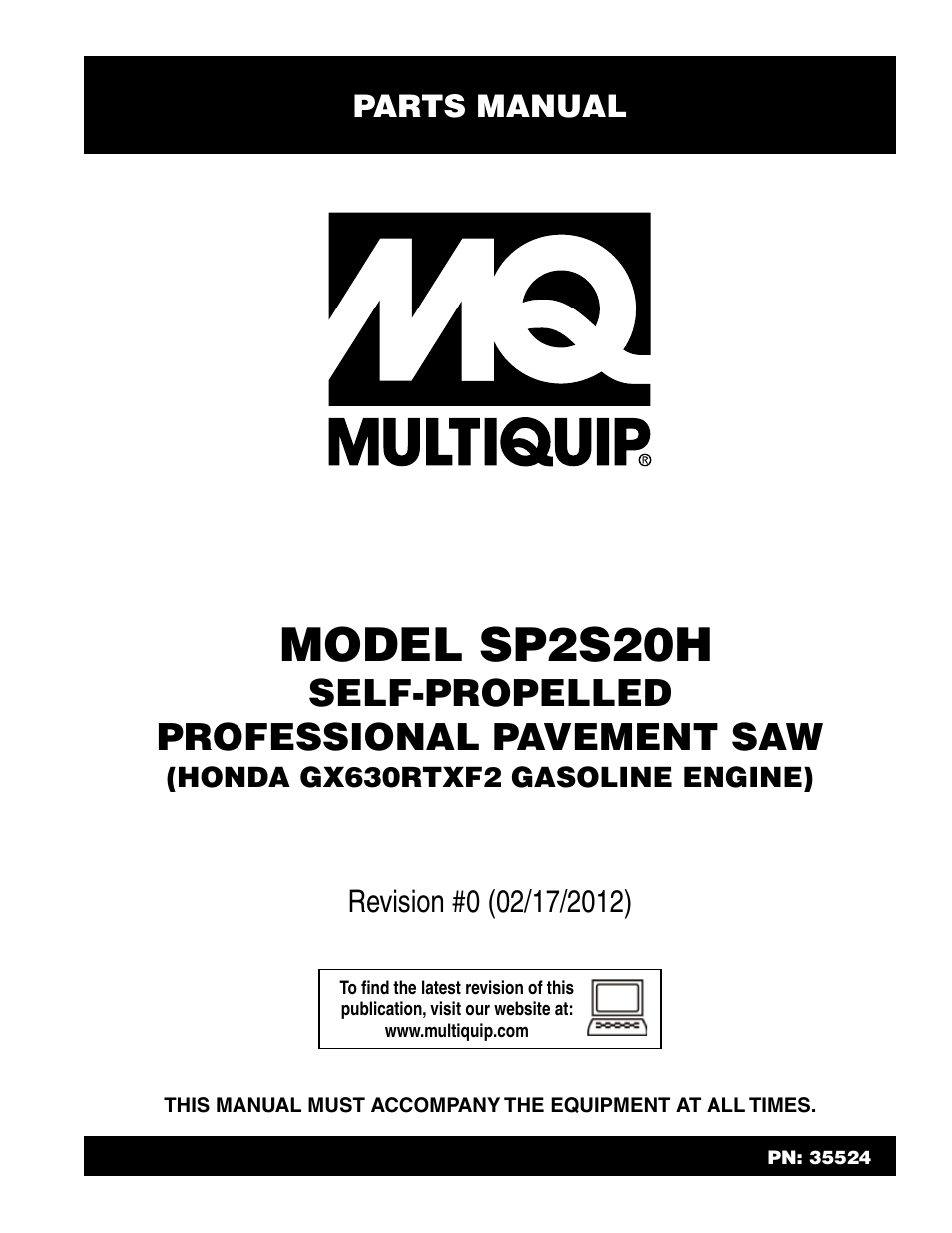 Multiquip SP2S20H User Manual | 40 pages