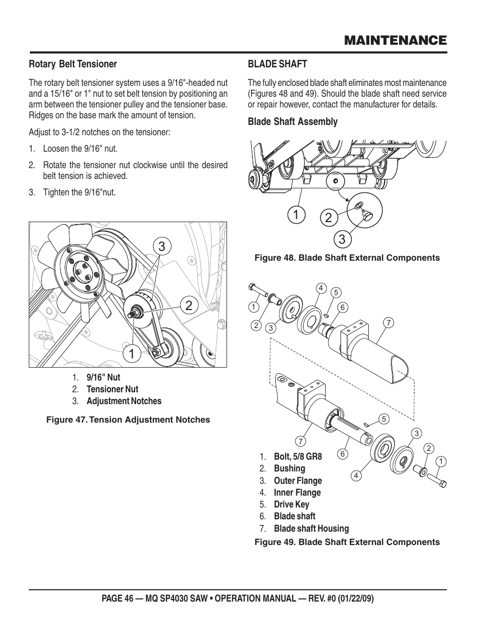 Maintenance | Multiquip SP403030 User Manual | Page 46 / 60