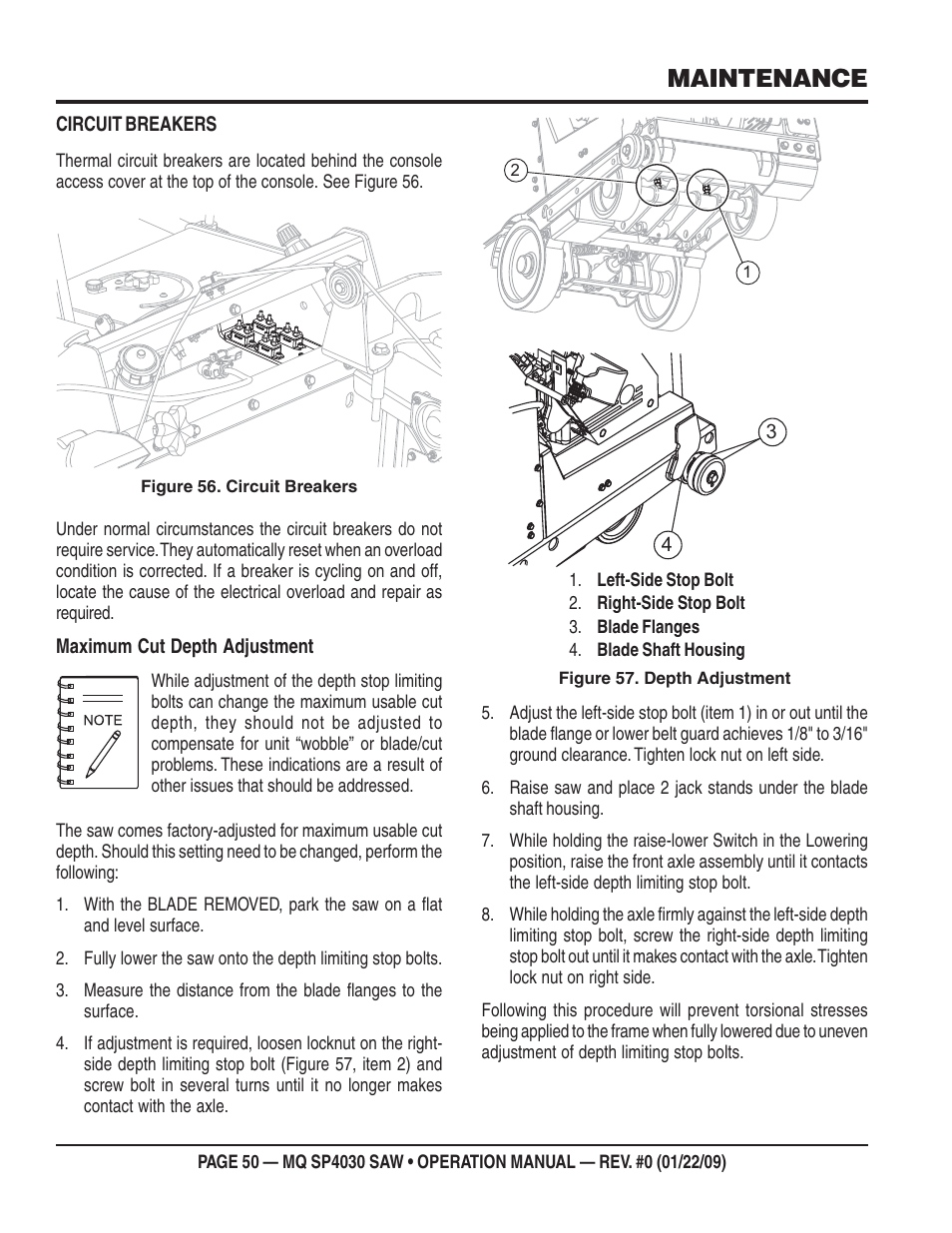 Maintenance | Multiquip SP403030 User Manual | Page 50 / 60