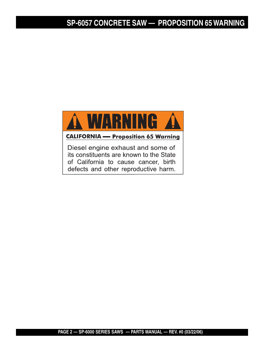 Multiquip SP605736 User Manual | Page 2 / 90