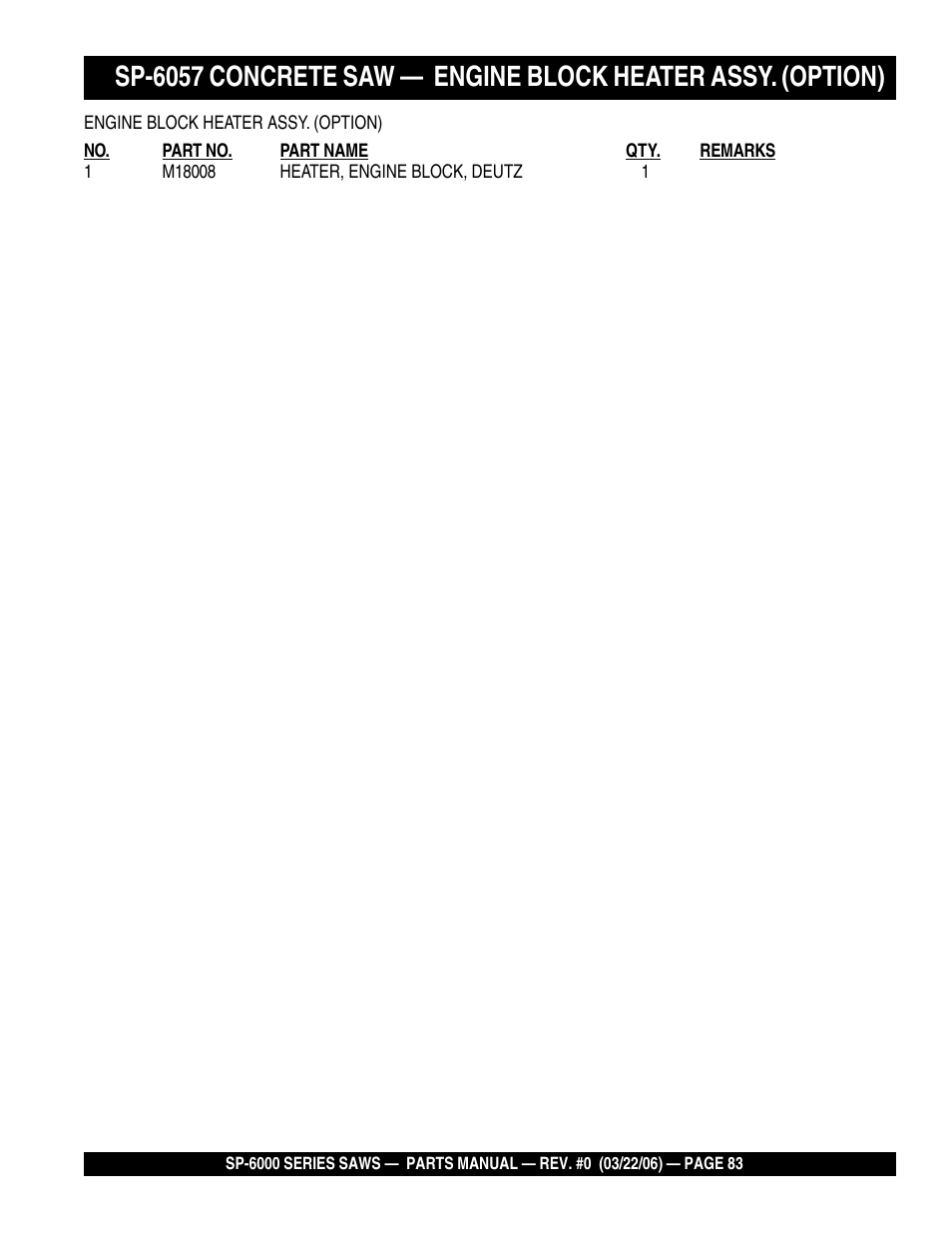 Multiquip SP605736 User Manual | Page 83 / 90