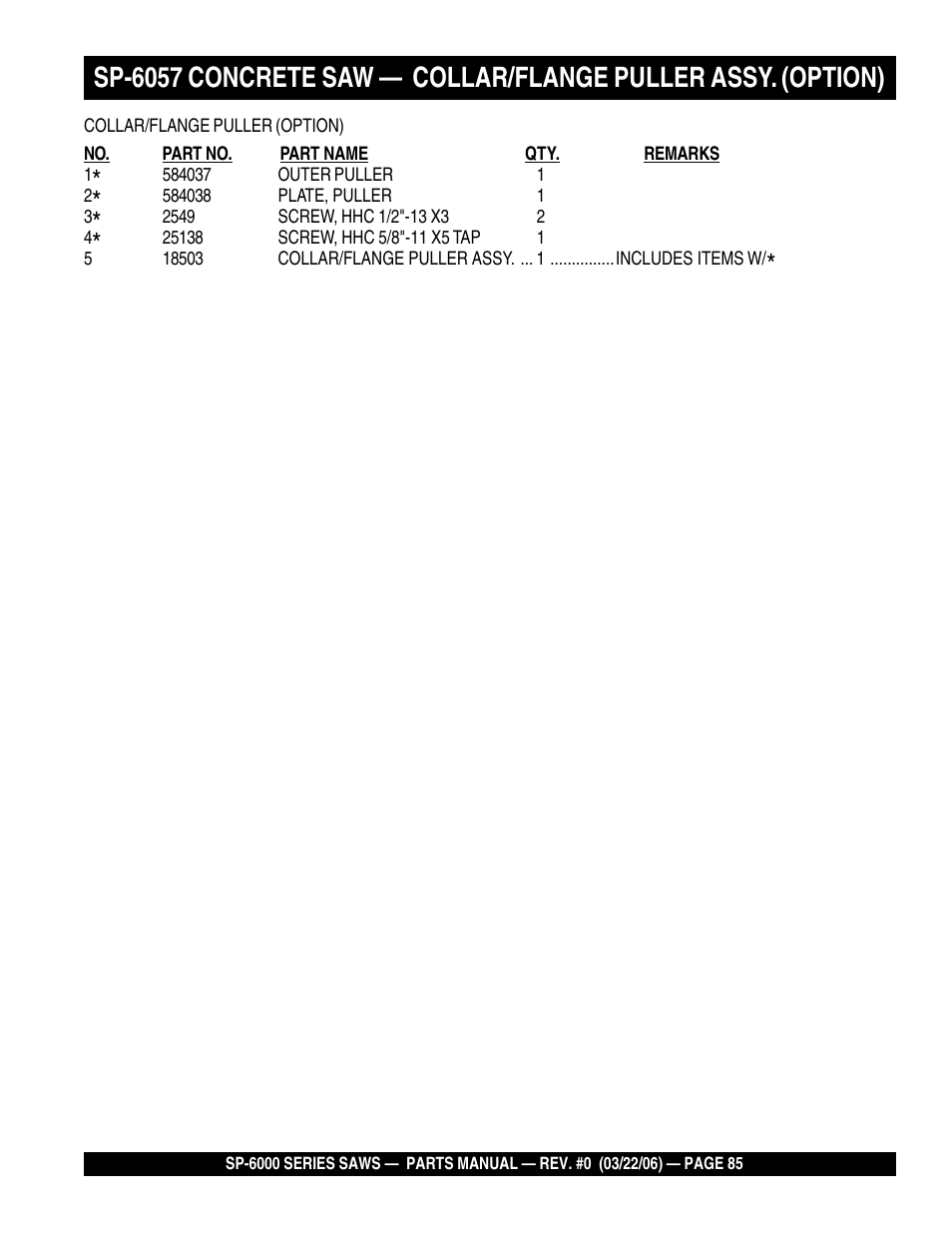Multiquip SP605736 User Manual | Page 85 / 90