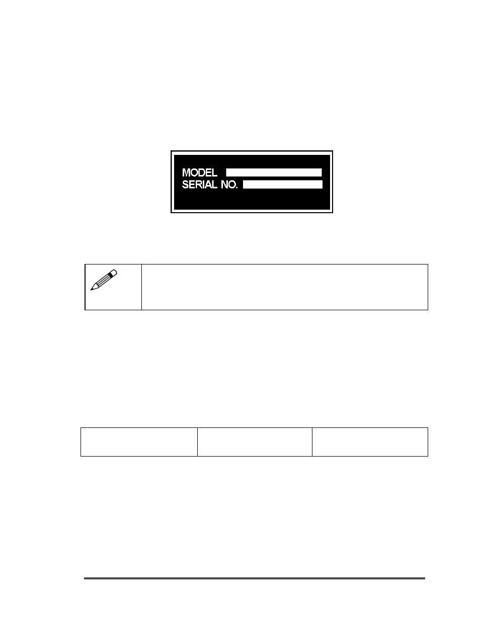 Serial tag | Multiquip SP6065 User Manual | Page 17 / 66