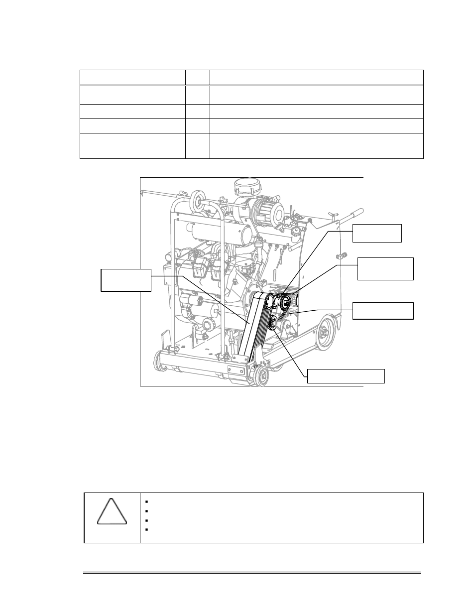 Belts and pulleys, V-belt tension | Multiquip SP6065 User Manual | Page 42 / 66