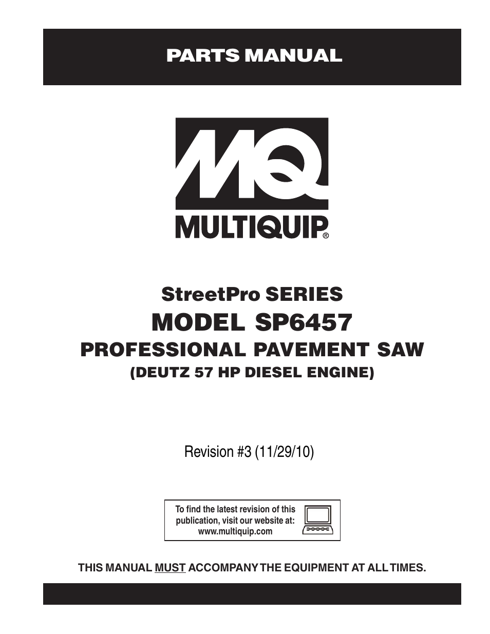 Multiquip SP6457 User Manual | 96 pages