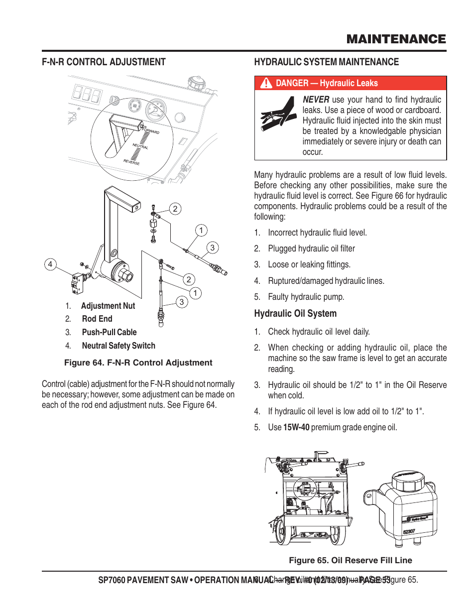 Maintenance | Multiquip SP706016 User Manual | Page 53 / 64