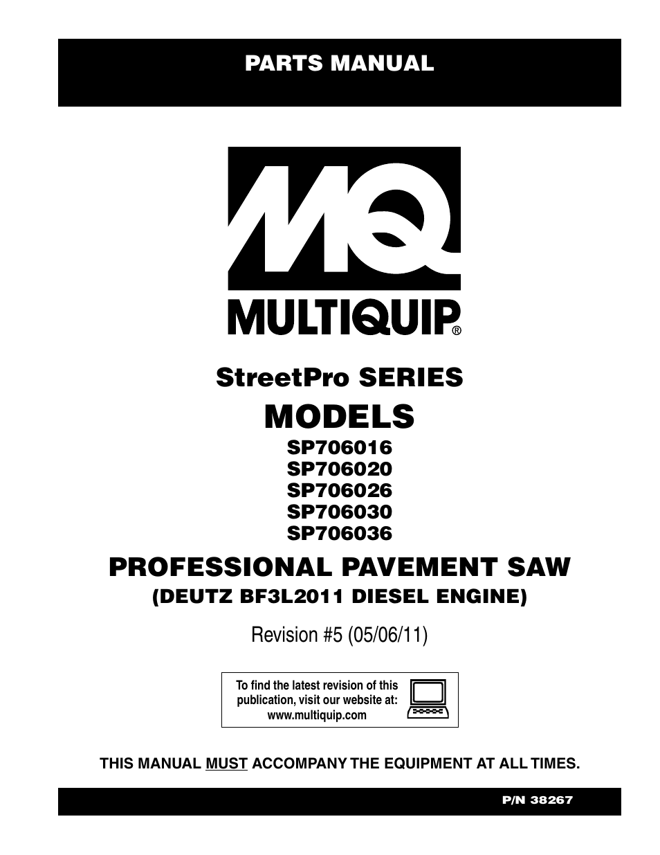 Multiquip SP706016 User Manual | 82 pages