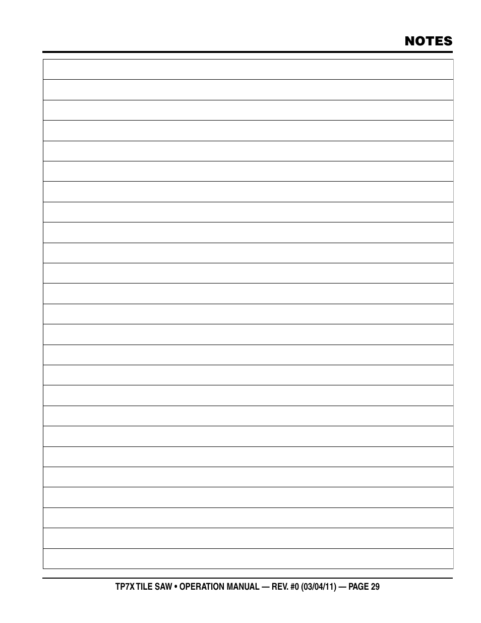 Multiquip TP7X User Manual | Page 29 / 32