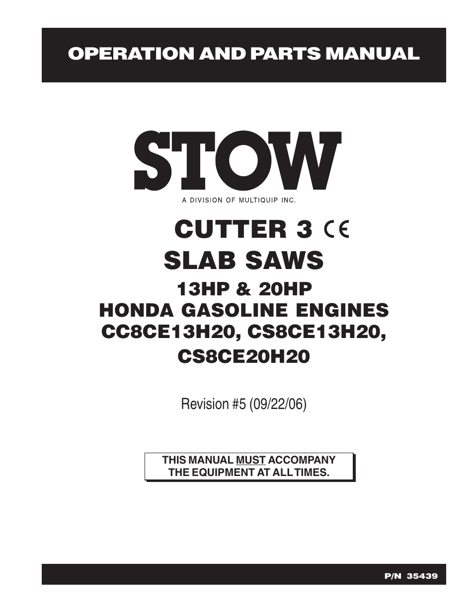 Multiquip CS8CE20H20 User Manual | 158 pages