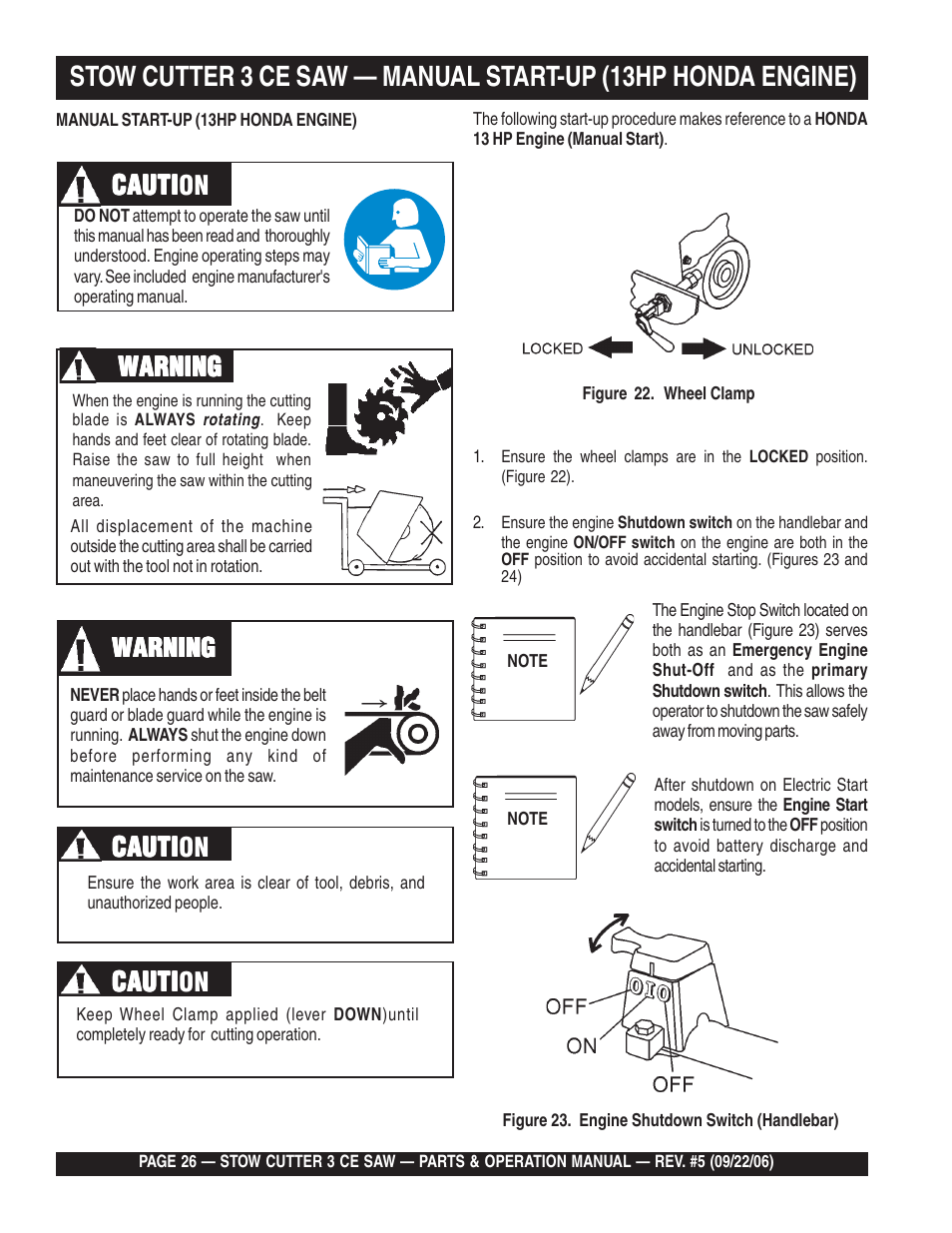 Cauti, Cauti caution, Warning | Multiquip CS8CE20H20 User Manual | Page 26 / 158
