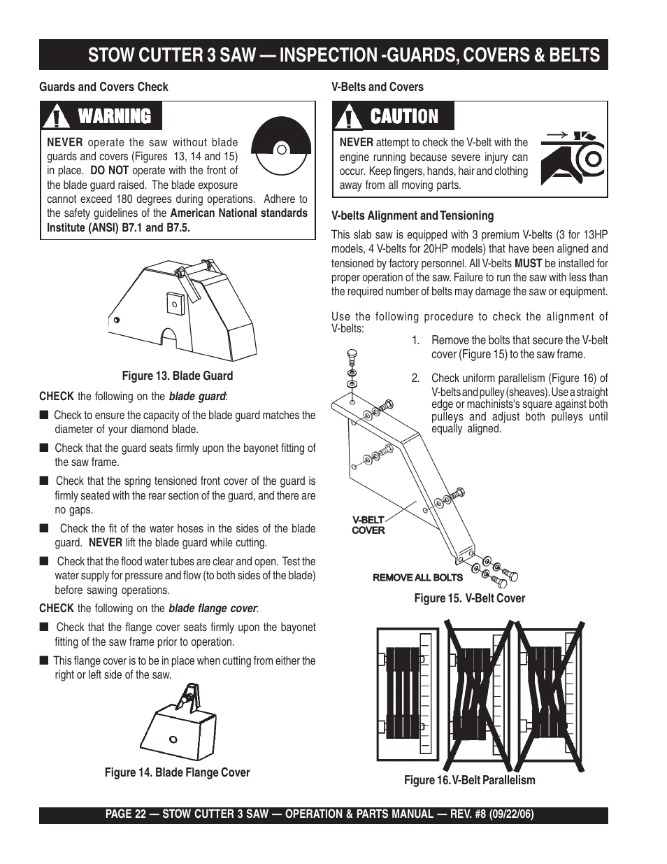 Warning, Cauti, Cauti caution | Multiquip CS820H20 User Manual | Page 22 / 152