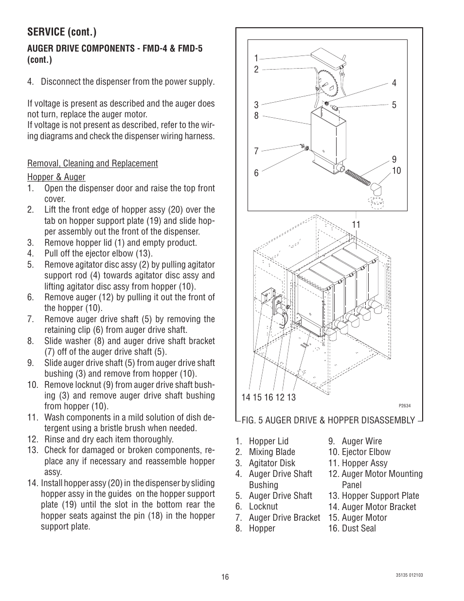 Bunn FMD-5 User Manual | Page 16 / 45