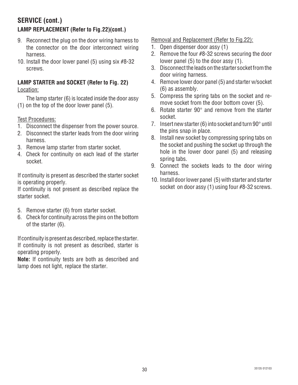 Bunn FMD-5 User Manual | Page 30 / 45