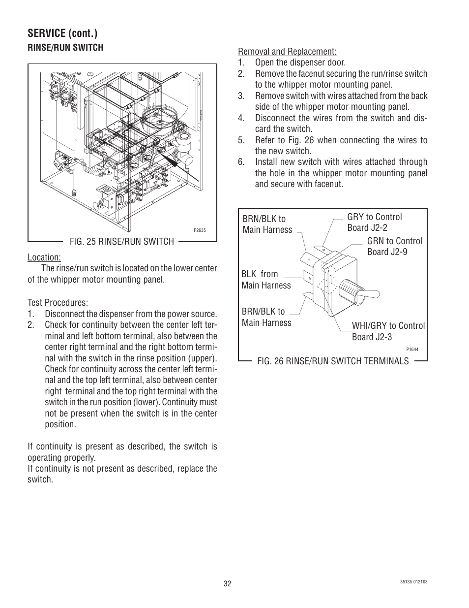 Service (cont.) | Bunn FMD-5 User Manual | Page 32 / 45