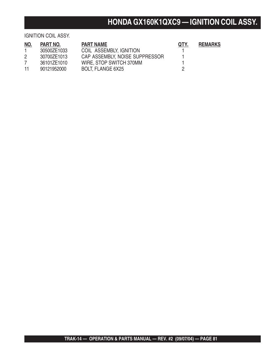 Multiquip MS1420E User Manual | Page 81 / 94