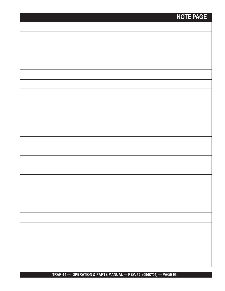 Multiquip MS1420E User Manual | Page 93 / 94