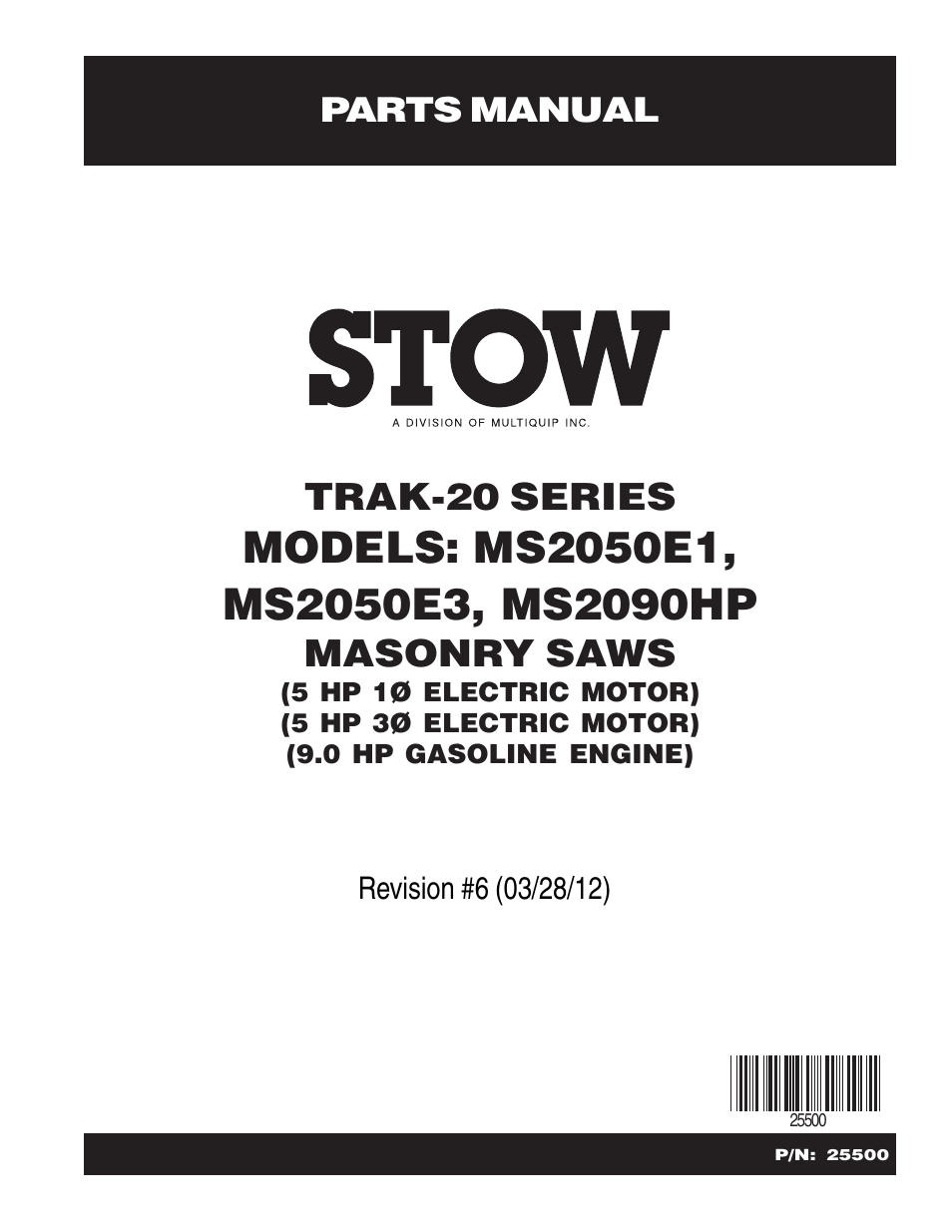 Multiquip MS2090HP User Manual | 64 pages