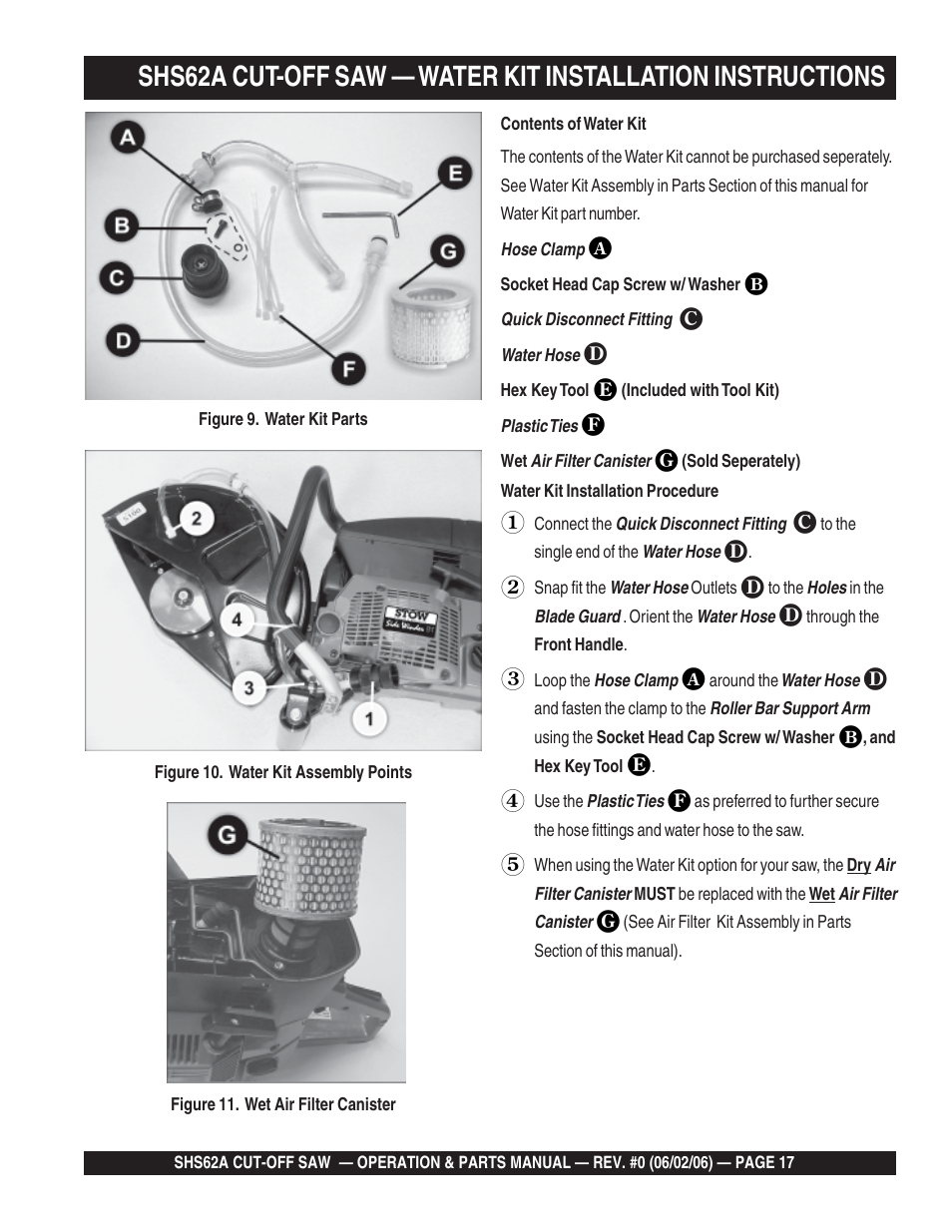 Multiquip SHS62A User Manual | Page 17 / 68