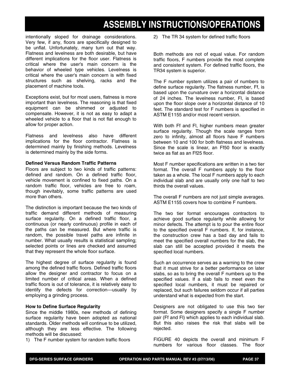 Assembly instructions/operations | Multiquip DFG Series User Manual | Page 37 / 80