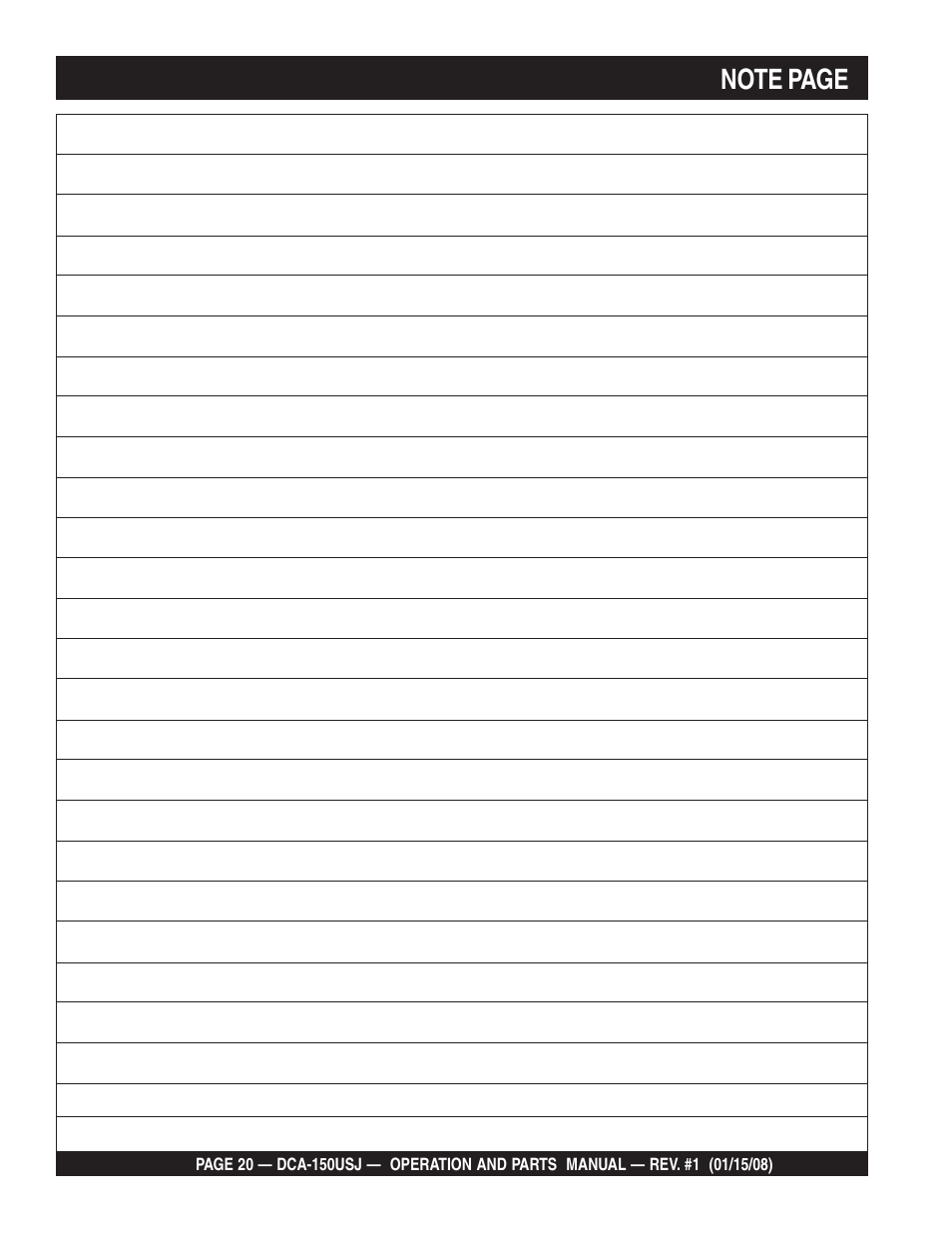 Multiquip DCA150USJ User Manual | Page 20 / 86