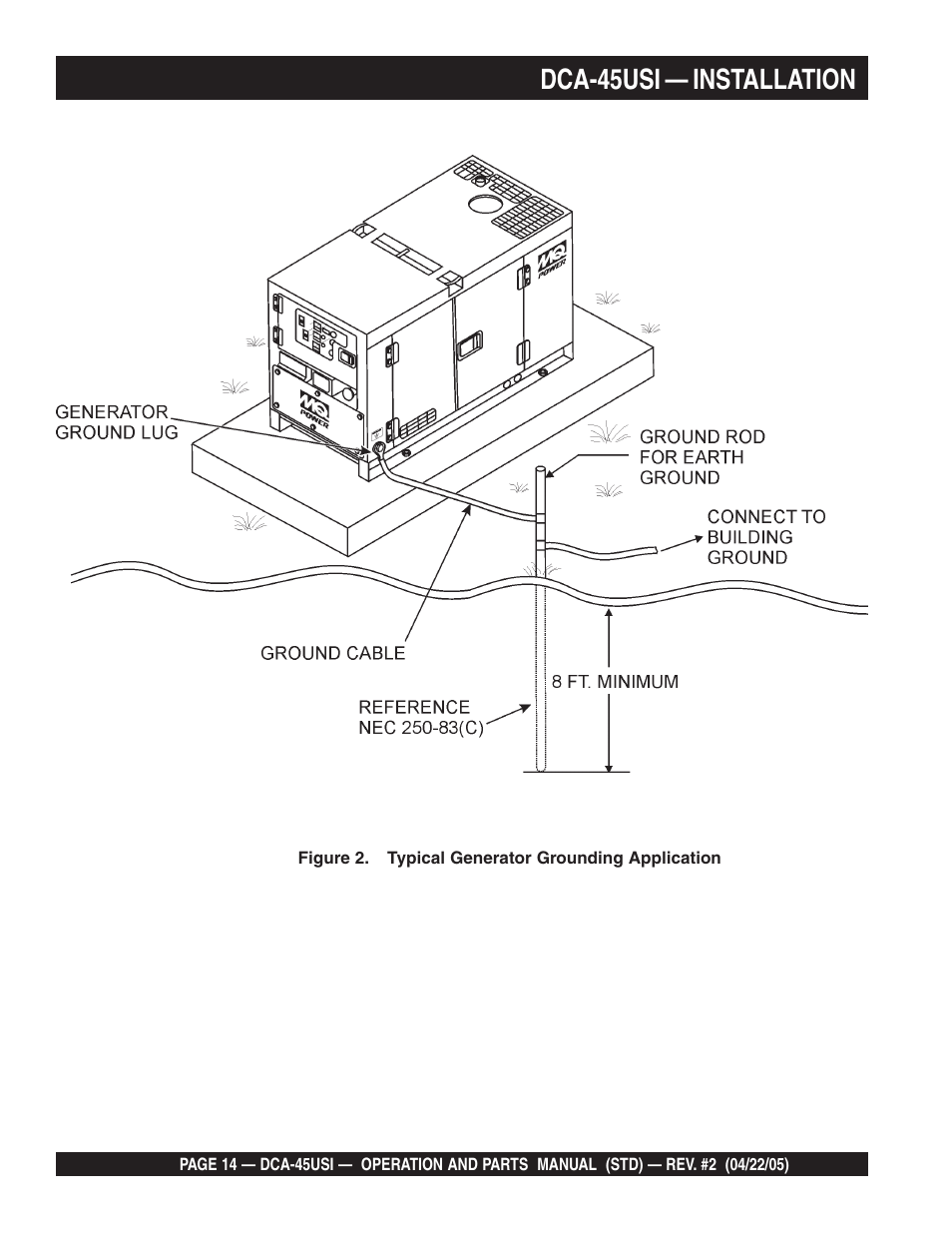 Dca-45usi — installation | Multiquip DCA45USI User Manual | Page 14 / 82