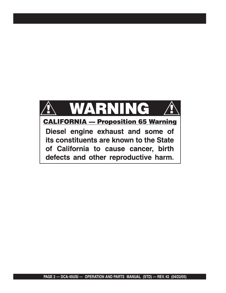 Multiquip DCA45USI User Manual | Page 2 / 82