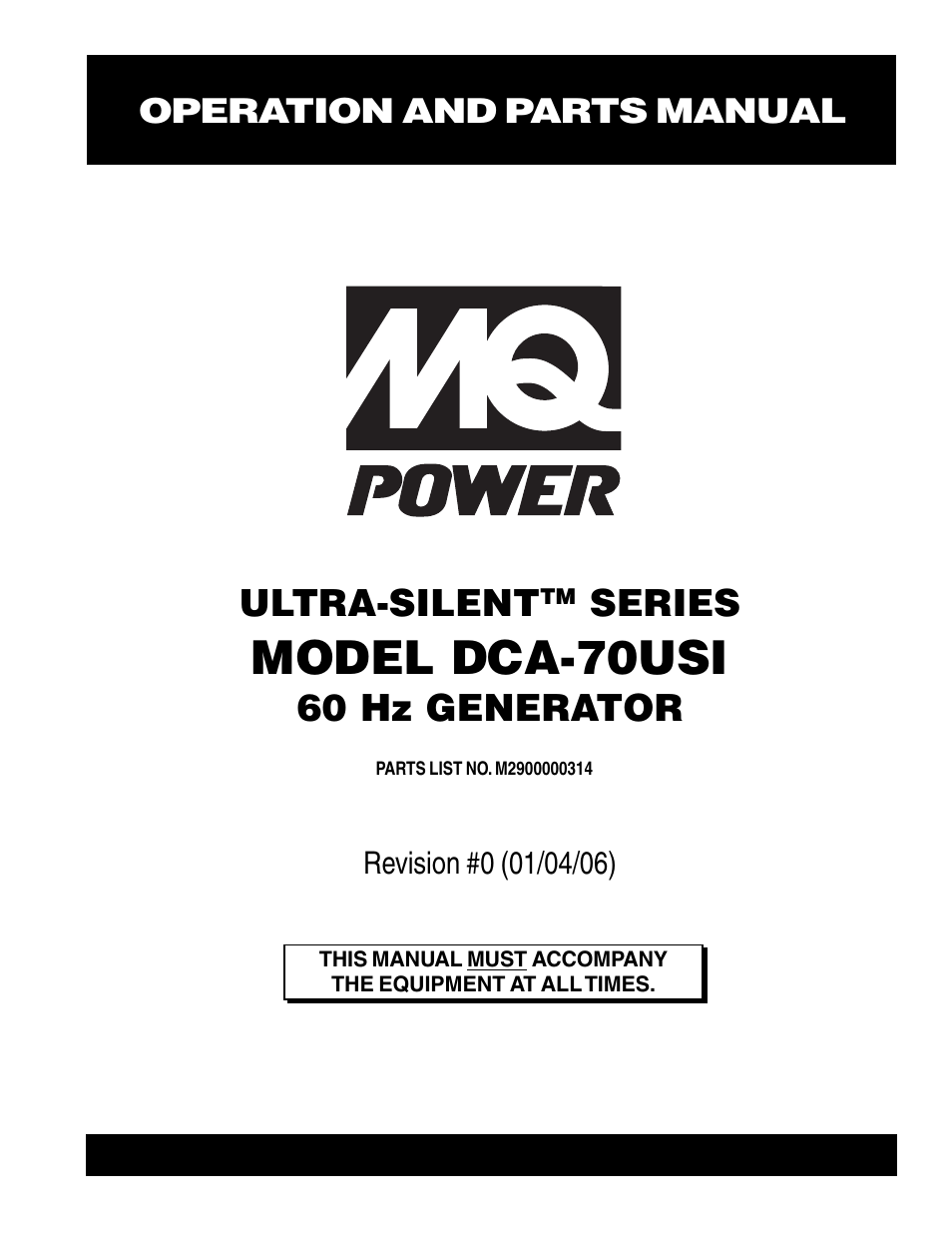 Multiquip DCA70USI User Manual | 84 pages