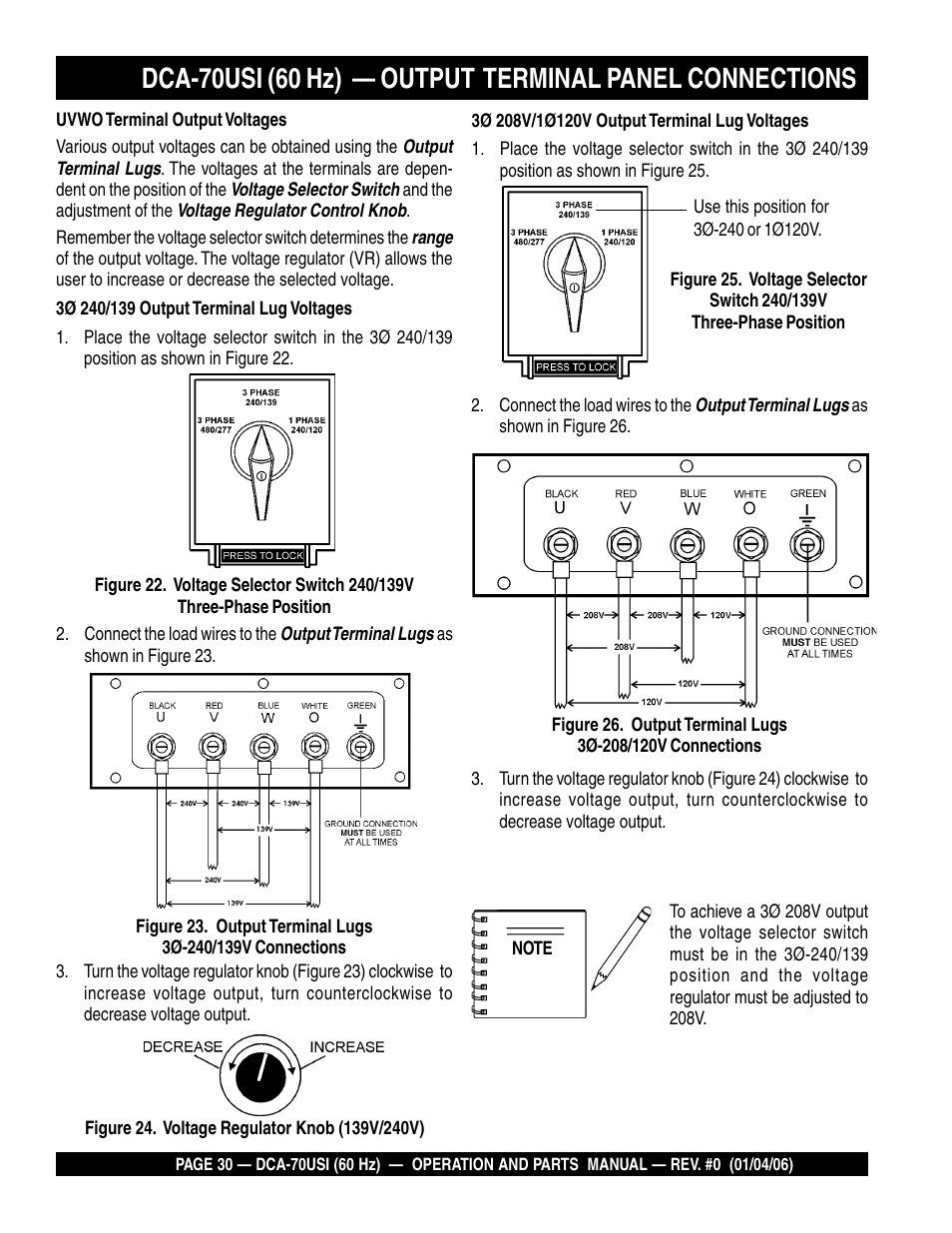 Multiquip DCA70USI User Manual | Page 30 / 84