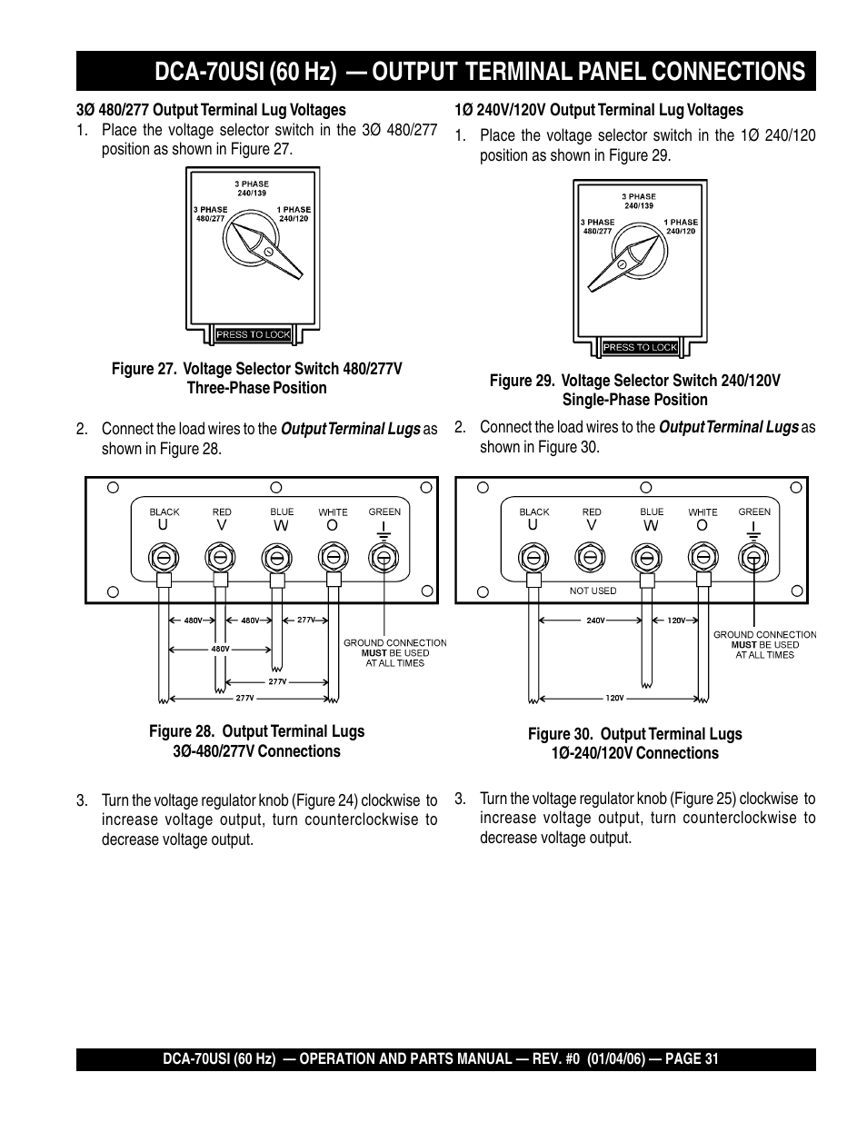 Multiquip DCA70USI User Manual | Page 31 / 84