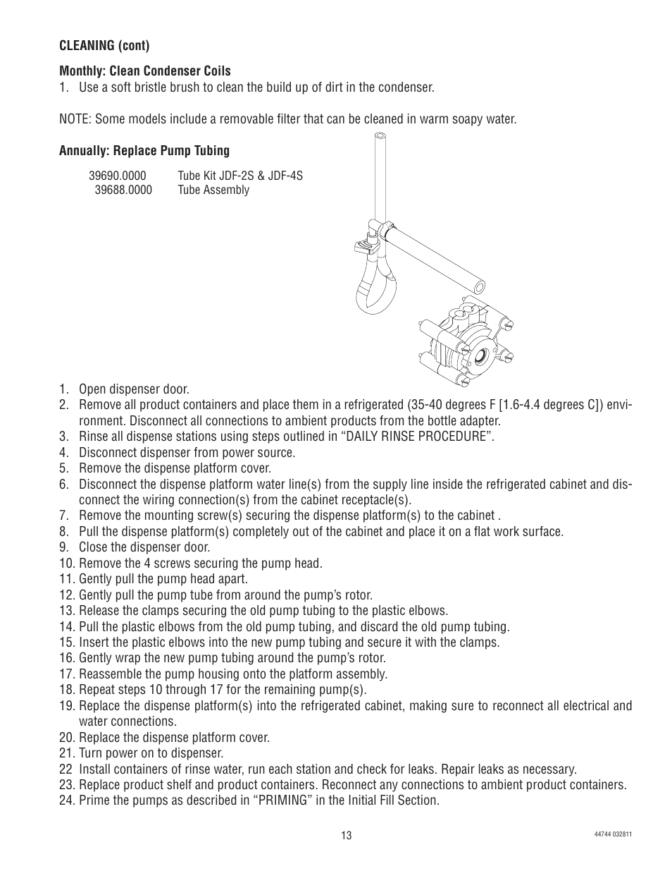 Bunn JDF-2S User Manual | Page 13 / 28