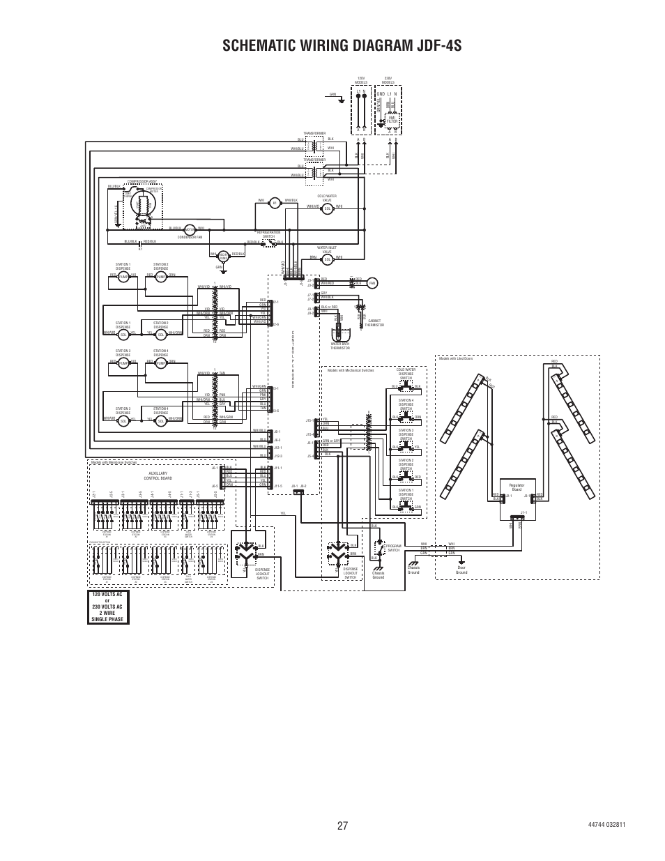 Schematic wiring diagram jdf-4s | Bunn JDF-2S User Manual | Page 27 / 28