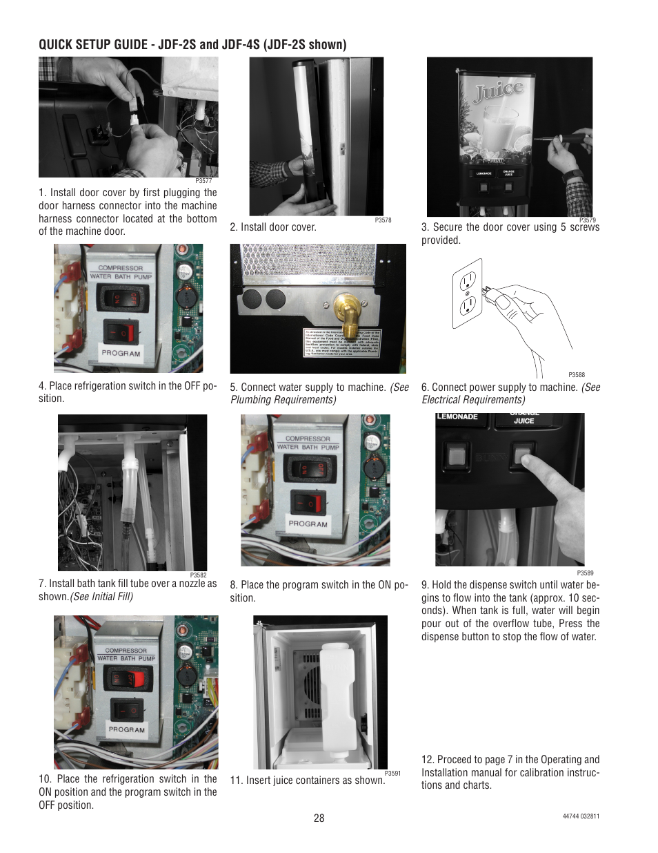 Bunn JDF-2S User Manual | Page 28 / 28