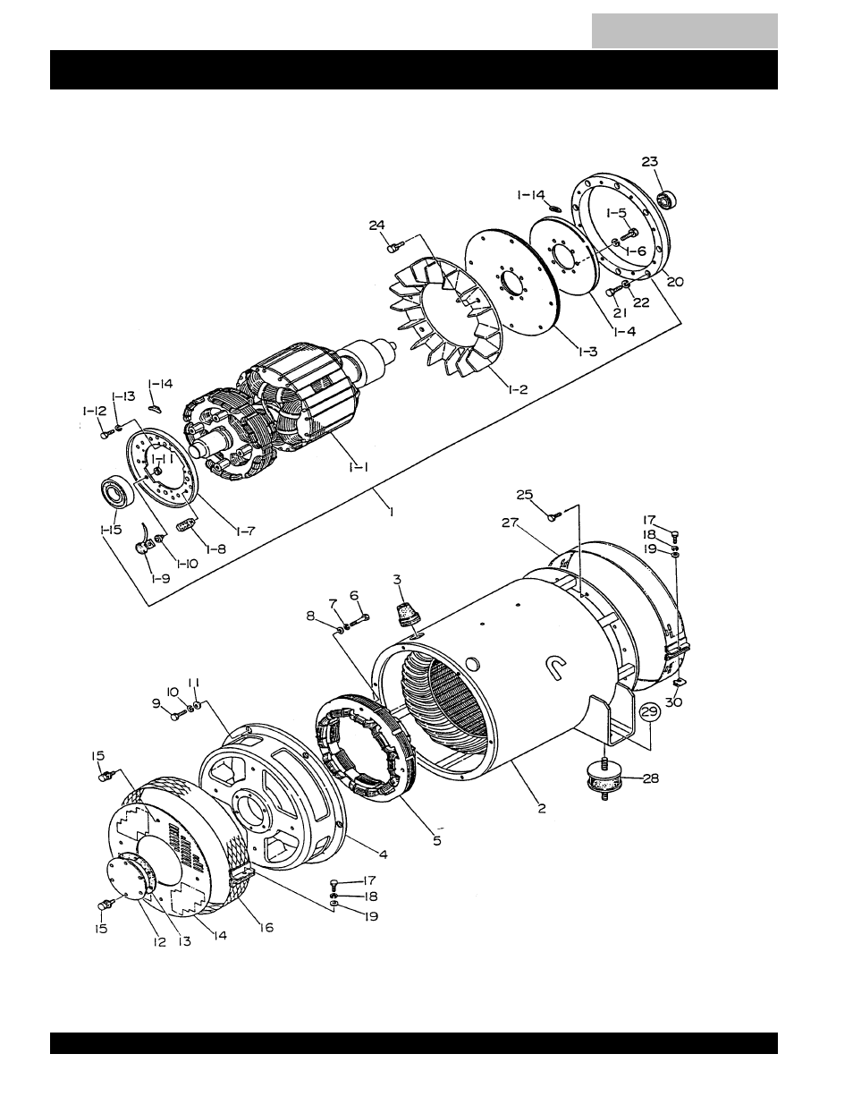 Generator assembly -63, Dca-100ssju --- generator assy | Multiquip DCA100SSJU User Manual | Page 62 / 92