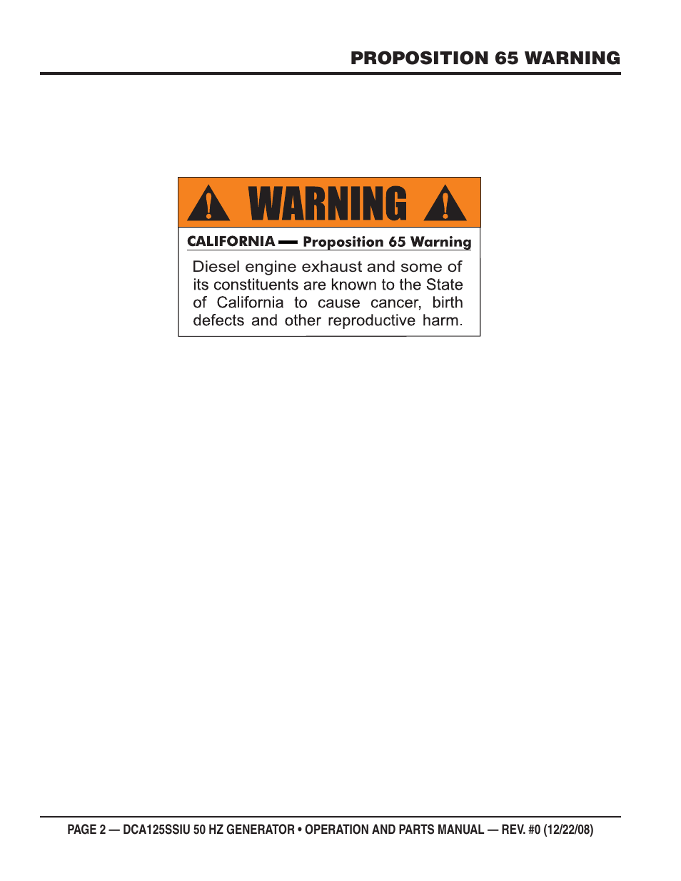 Multiquip DCA125SSIU User Manual | Page 2 / 88