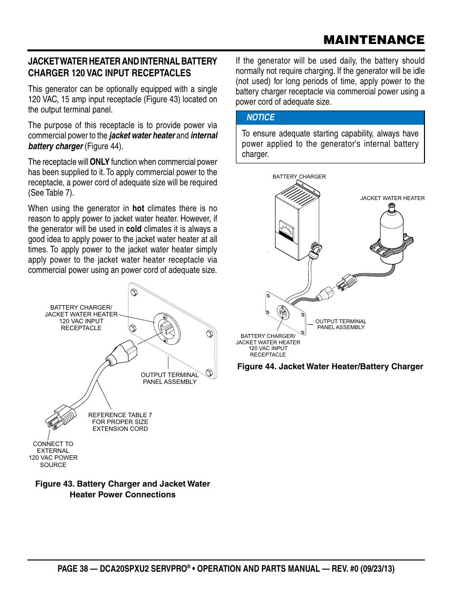 Maintenance | Multiquip DCA20SPXU2 User Manual | Page 38 / 102