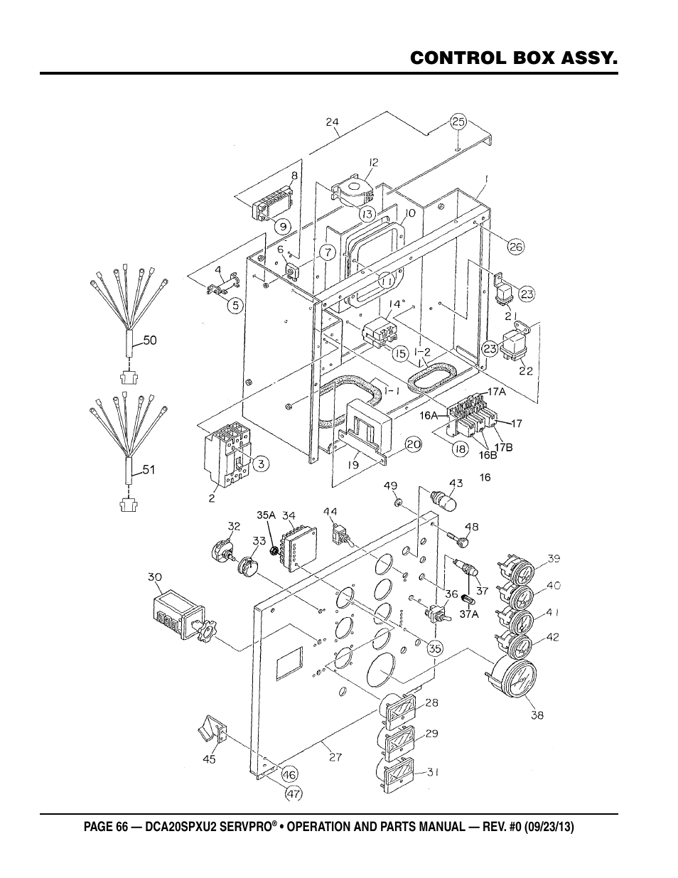 Control box assy | Multiquip DCA20SPXU2 User Manual | Page 66 / 102