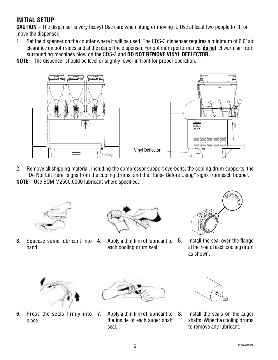 Initial setup | Bunn CDS-3 User Manual | Page 6 / 60