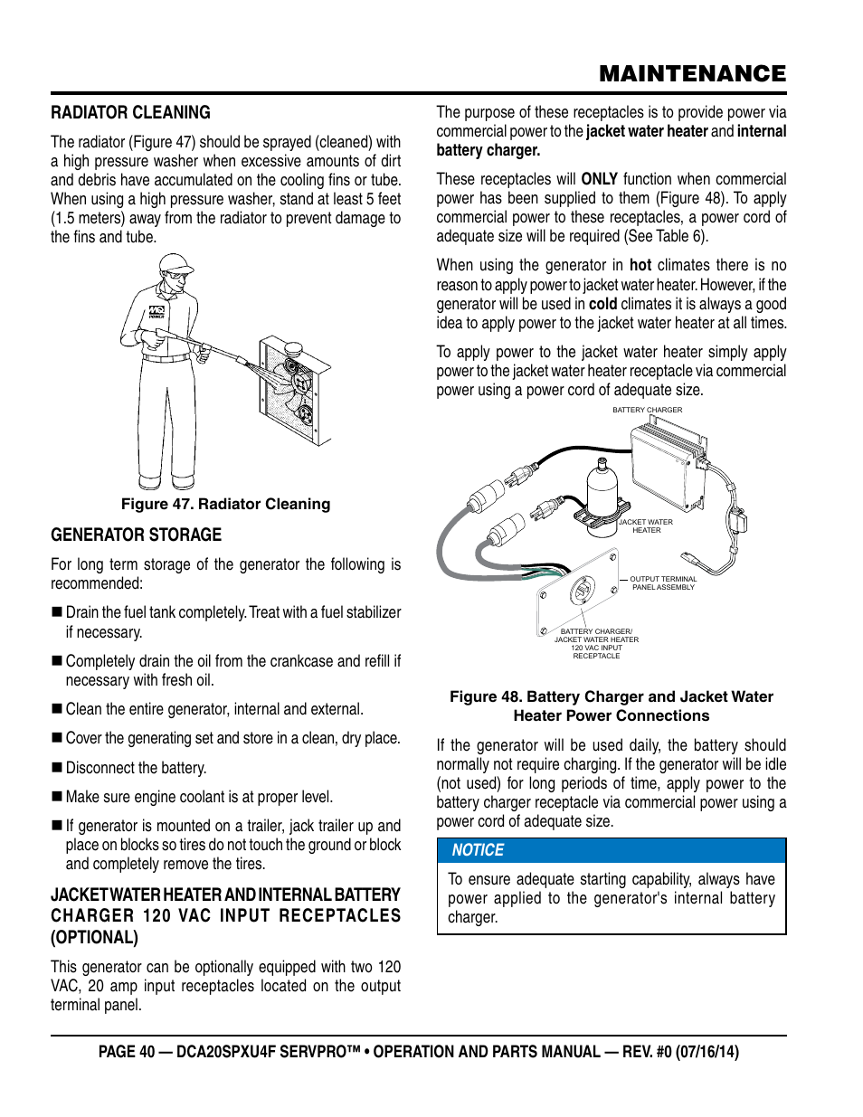 Maintenance | Multiquip DCA20SPXU4F User Manual | Page 40 / 104