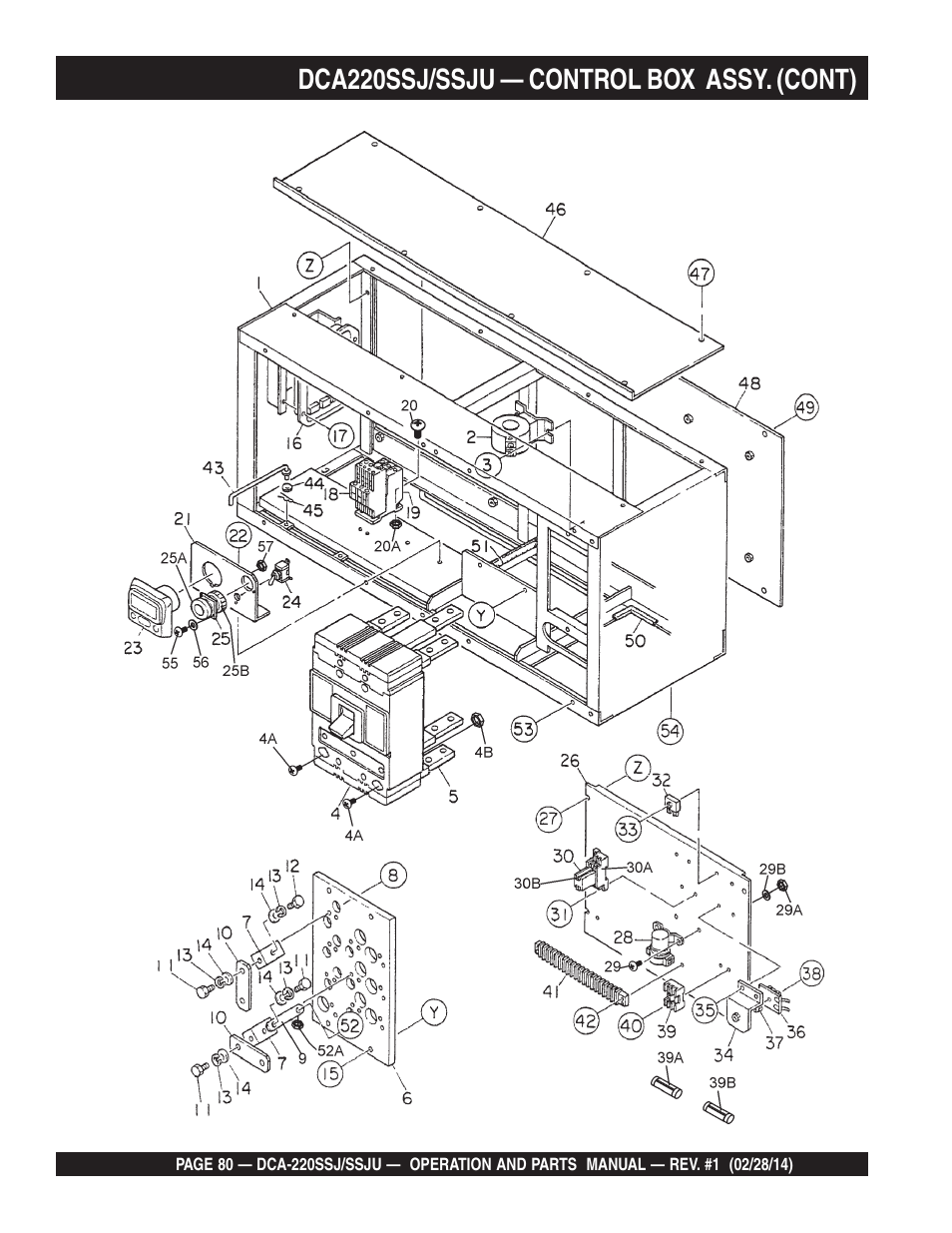 Dca220ssj/ssju — control box assy. (cont) | Multiquip DCA220SSJ_SSJU User Manual | Page 80 / 114