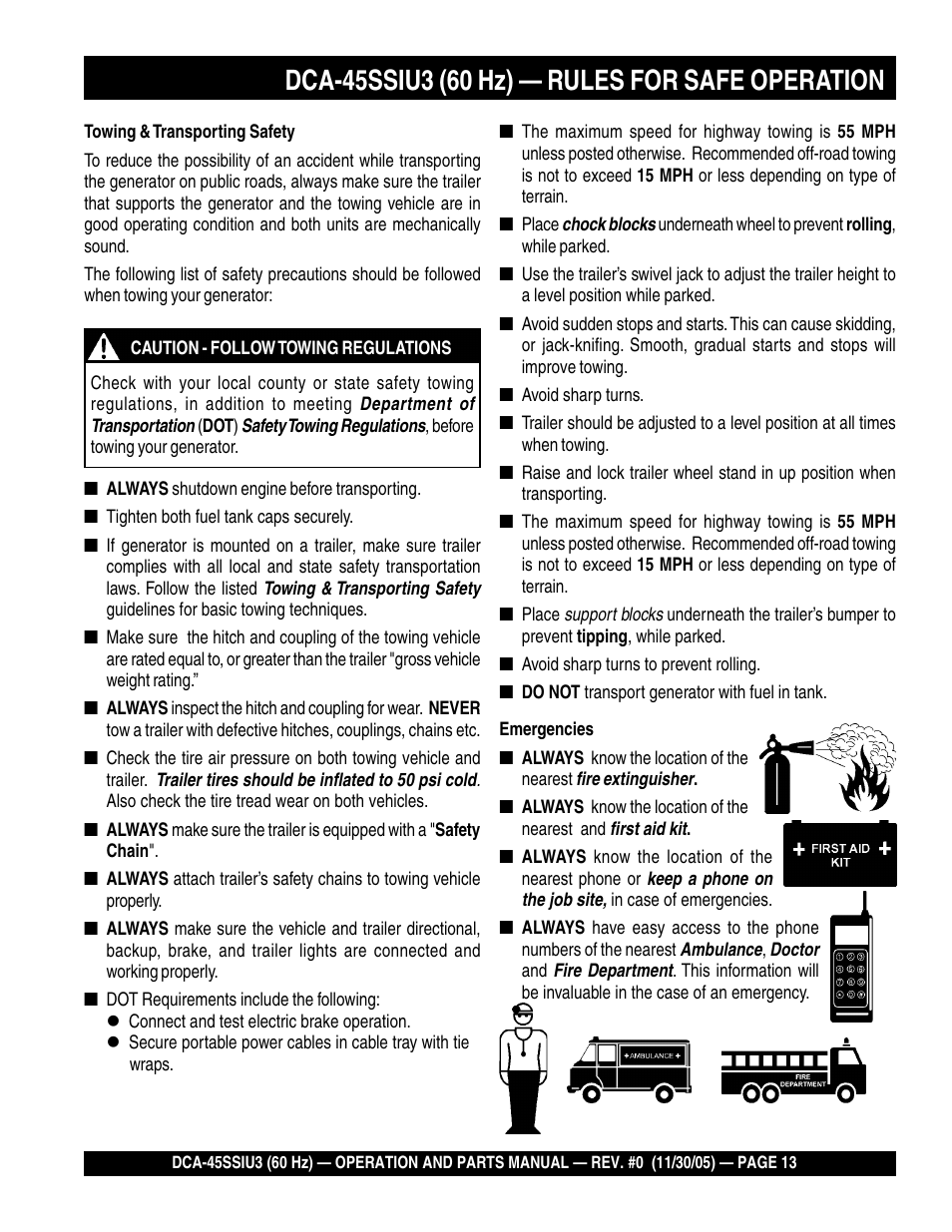 Multiquip DCA45SSIU3 User Manual | Page 13 / 80