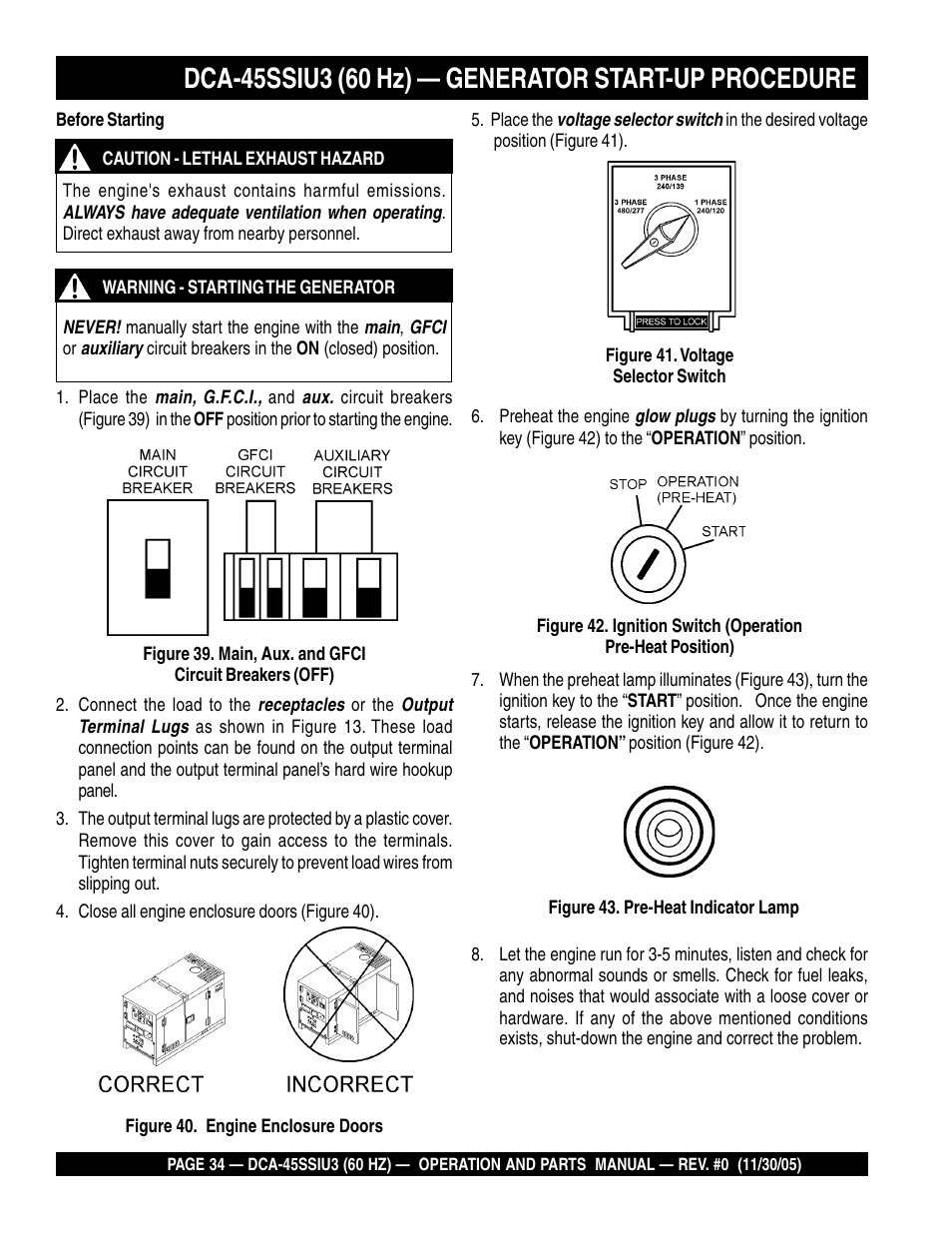 Multiquip DCA45SSIU3 User Manual | Page 34 / 80