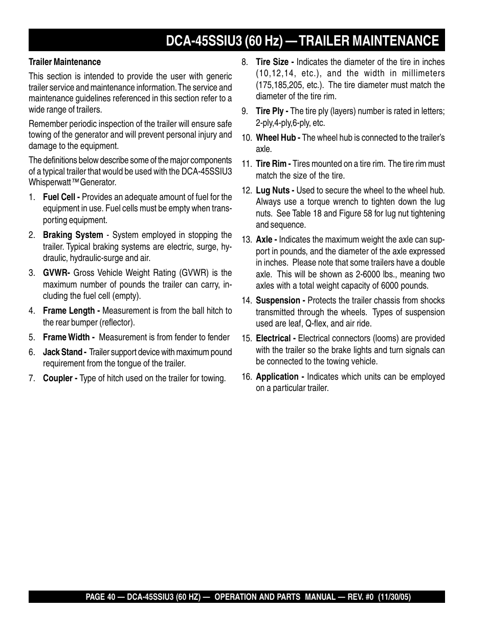 Multiquip DCA45SSIU3 User Manual | Page 40 / 80