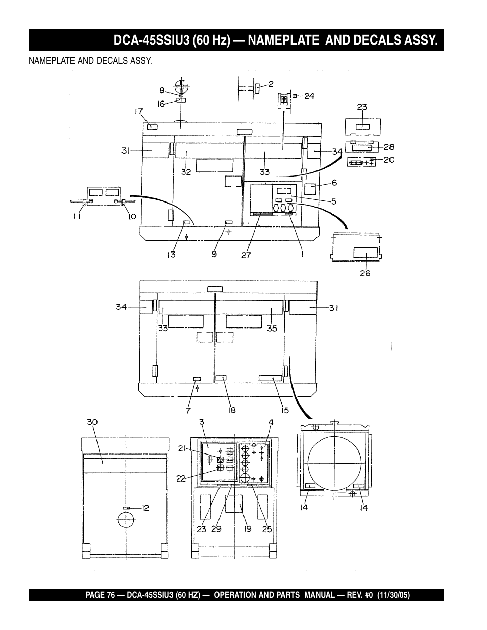Multiquip DCA45SSIU3 User Manual | Page 76 / 80