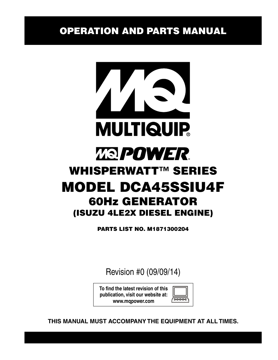 Multiquip DCA45SSIU4F User Manual | 98 pages