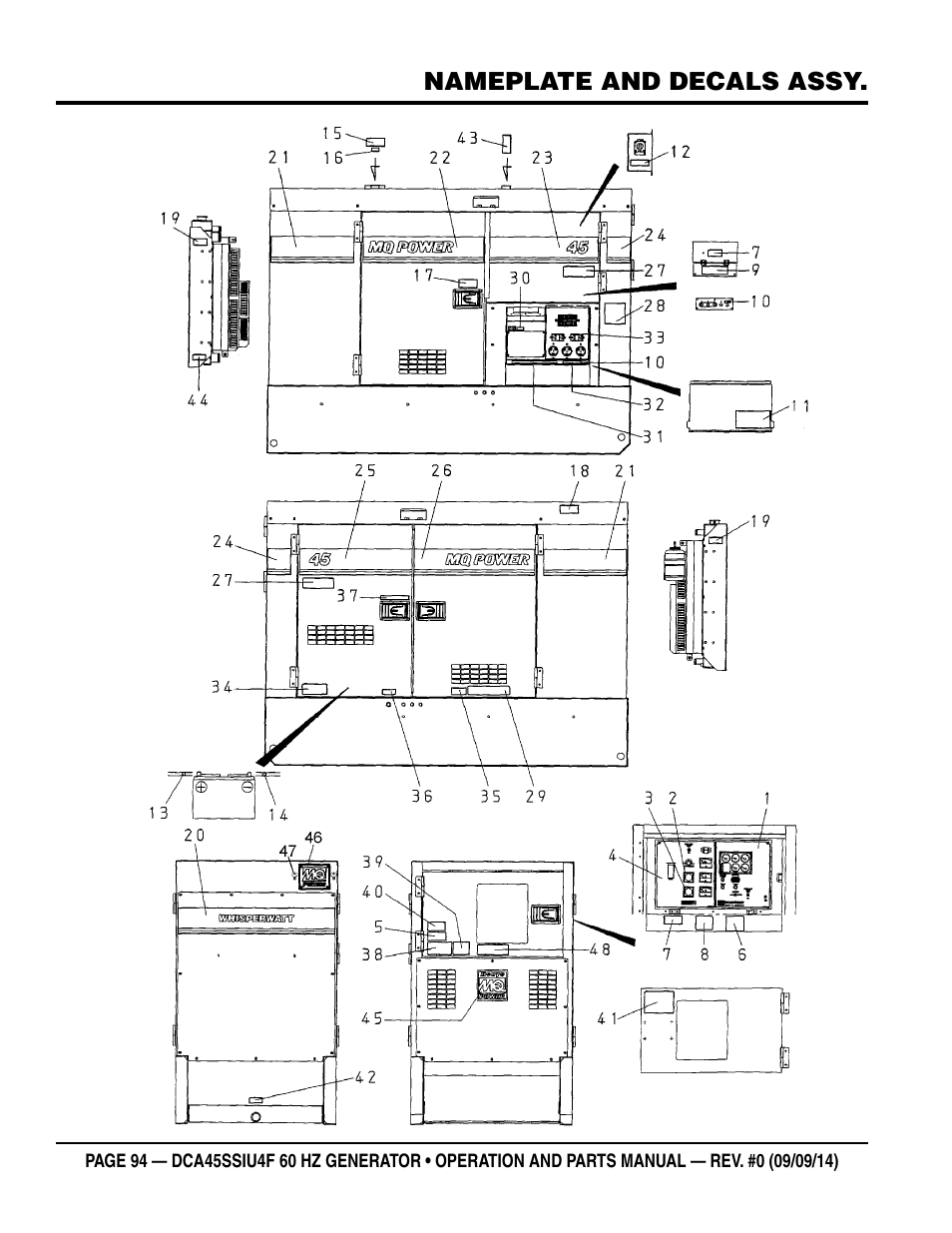 Multiquip DCA45SSIU4F User Manual | Page 94 / 98