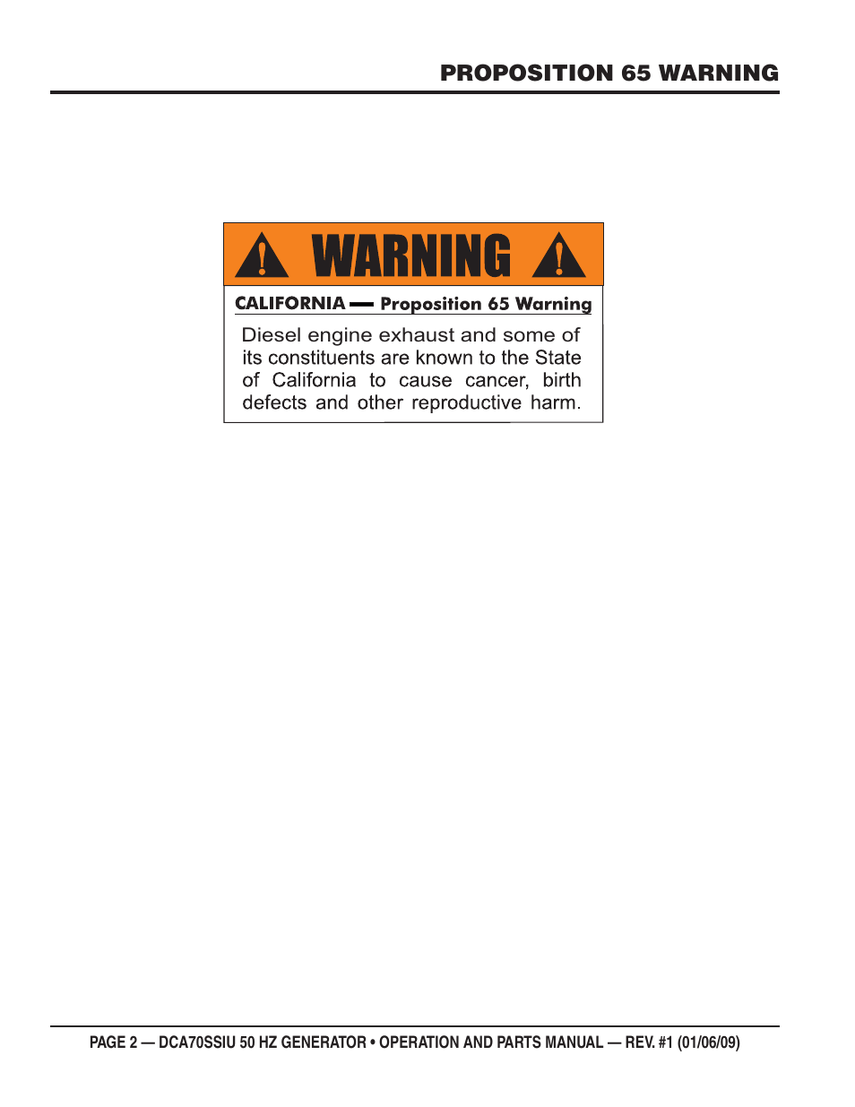 Multiquip DCA70SSIU User Manual | Page 2 / 86