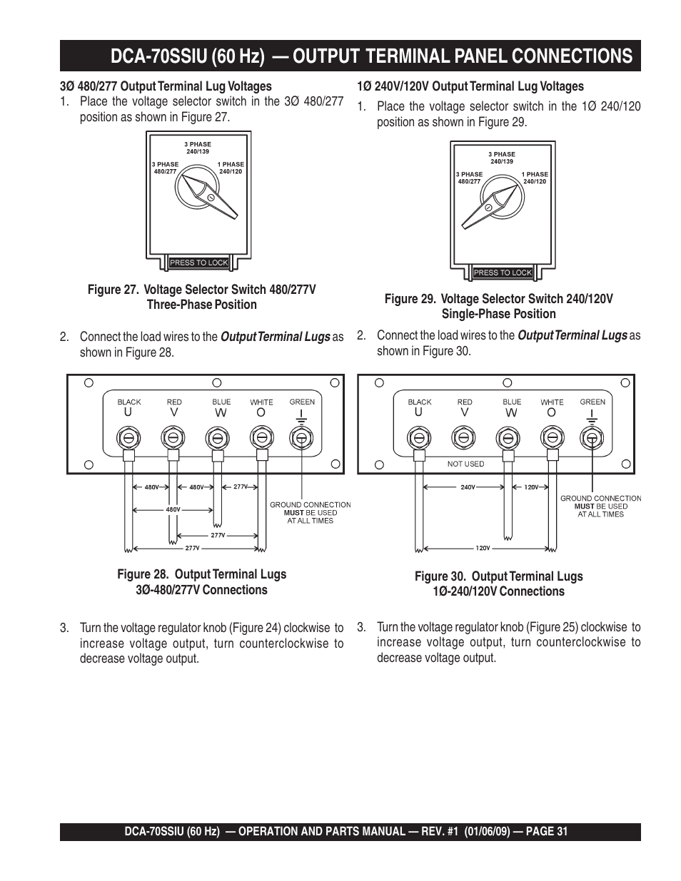 Multiquip DCA70SSIU User Manual | Page 31 / 84