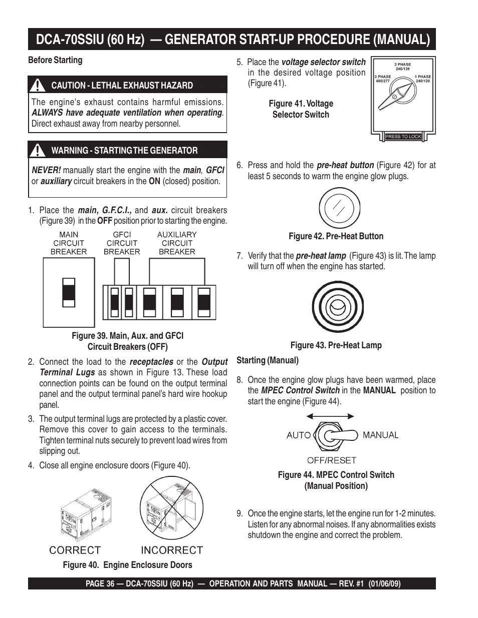 Multiquip DCA70SSIU User Manual | Page 36 / 84