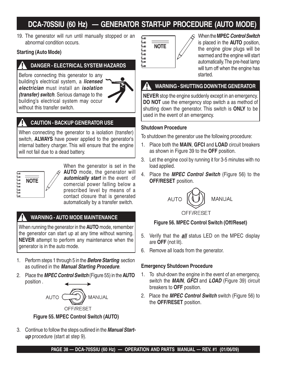 Multiquip DCA70SSIU User Manual | Page 38 / 84